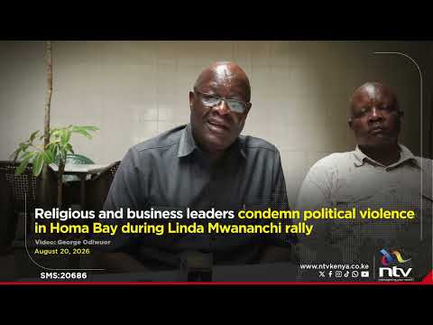 Religious and business leaders condemn political violence in Homa Bay during Linda Mwananchi rally