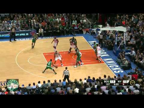 Rajon Rondo crossover on Tyson Chandler vs.New York Knicks 4/17/2012 - [HD]