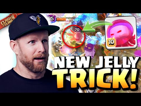 Angry Jelly QUEEN TRICK wipes out this WHOLE TH16 BASE! Clash of Clans