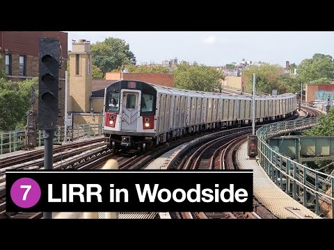 NYC: Subway and LIRR in Woodside, Queens