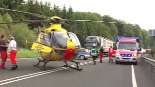 preview picture of video 'Schwerer Unfall wegen Handy - Burbach - 14.06.2013'