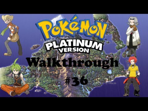 Pokemon Platinum Walkthrough Part 36 VS Aaron,Bertha,Flint