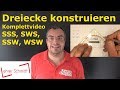 SSS SWS WSW SSW Complete Video Constructing Triangles Geometry Lehrerschmidt