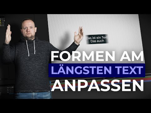 Formbreite am längsten Text ausrichten | #AfterEffects #Quicktipp #1
