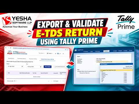 Export your e-TDS return from TallyPrime | Tally Ki Pathshala