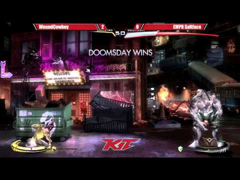 Injustice @ KIT15 - WoundCowboy (Sinestro) vs EMPR Saltface (Doomsday) [720p/60fps]