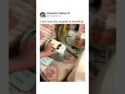 I love how she laughed at herself 🥰