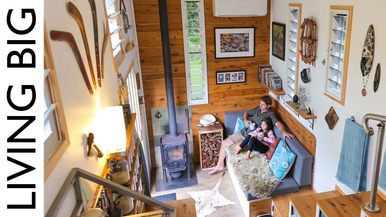 Father Builds Ultra-Affordable Tiny Home for Himself and His Daughter