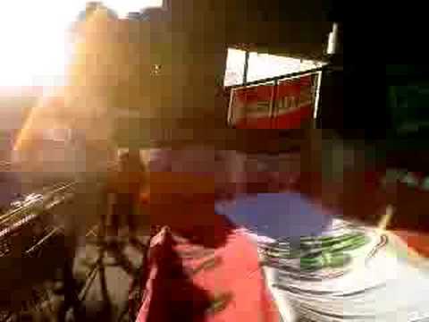 Cliftonville Flags in Parken Stadium Uefa Cup