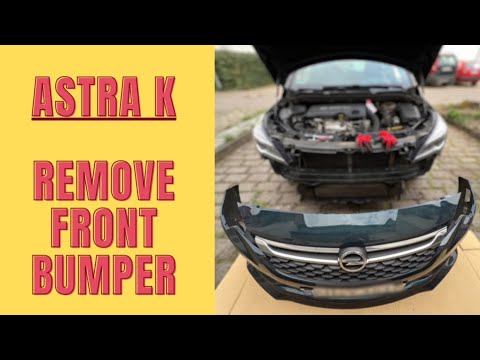 Vauxhall/Opel Astra K - Remove the front bumper