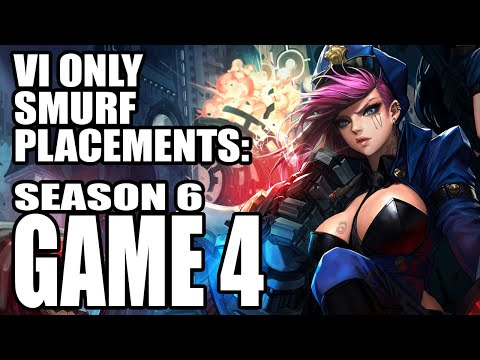 Jungle Vi Only Smurf Placements (Game 4) | AngryPunchLady | League of Legends | Season 6