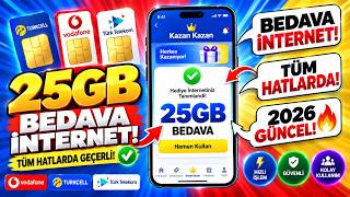 😱 25GB BEDAVA İNTERNET 2026! TÜM HATLARDA GEÇERLİ 🚨