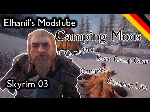 Skyrim Modreview: Camping Mods - Campfire, Camping Lite, Campsite, Basic Camp Gear