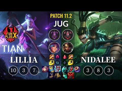 FPX Tian Lillia vs Nidalee Jungle - KR Patch 11.2