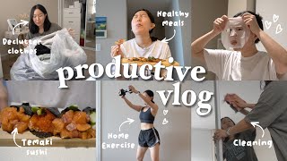 💫 a productive 2022 reset VLOG - cleaning, decluttering clothes, cooking + exercise