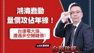 鴻海蠢動，量價攻佔年線！台達電大漲，遭遇多空關鍵價！｜台股攻略｜劉烱德 (圖)