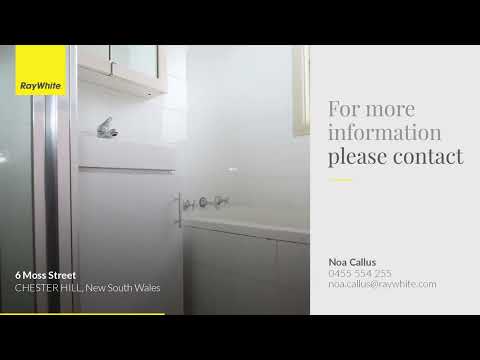 6 Moss Street, Chester Hill, NSW 2162, 3 slaapkamers, 1 badkamers, House