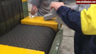 Concrete Blocks Shot Blasting Machine youtube video