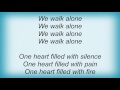Rollins Band - We Walk Alone Lyrics