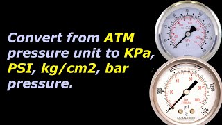 how to convert kpa to atm