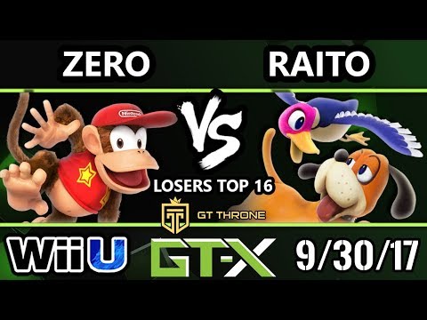 GTX 2017 Smash 4 - TSM | ZeRo (Diddy Kong) vs Raito (Duck Hunt) - Wii U L.Top 16