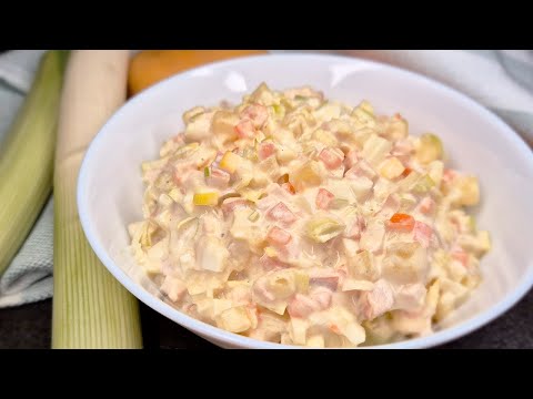 Quick and Delicious Leek, Smoked Chicken, and Potato Salad – Perfect Appetizer!