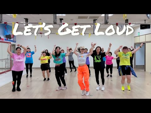 Let’s get loud - Jlo | choreo by Heidi | Zumba Fitness | easy dance steps | Latino pop