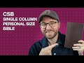 CSB Single-Column Personal Size – Bible Review