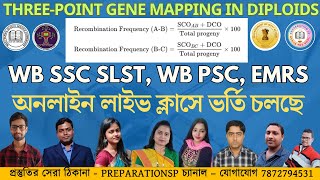 Three-Point Gene Mapping in Diploids | Theory & MCQs | WB SSC SLST, WB PSC, EMRS | PREPARATIONSP
