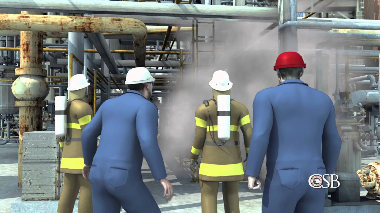 Animation of Fire at Chevron's Richmond Refinery, August 6, 2012