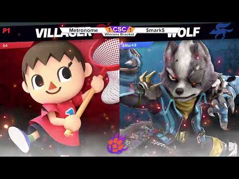 Clocktower Smash 112 - Winners - Metronome (Villager) vs. $Mark$ (Roy, Palutena, Wolf) - SSBU