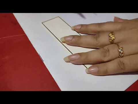 Step by Step Tutorial for making Bookmark using Zentangle Art Part 1