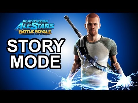 Playstation All Stars Battle Royale - Cole Story Mode Walkthrough!!