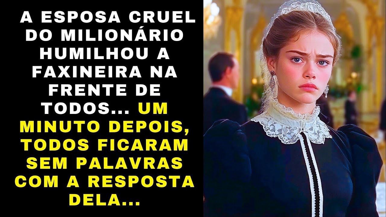 A CRUEL ESPOSA DO MILIONÁRIO HUMILHOU A FAXINEIRA... UM MINUTO DEPOIS, TODOS FICARAM ATÔNITOS...