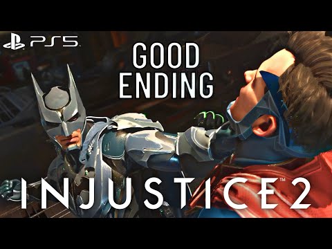 Injustice 2: Gameplay Walkthrough Part 12 Ending - (Batman Good Ending) - No Commentary [PS5]