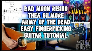 Thea Gilmore Bad Moon Rising Guitar Tutorial Army of the Dead (fingerpicking)