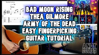 Thea Gilmore Bad Moon Rising Guitar Tutorial Army of the Dead (fingerpicking)