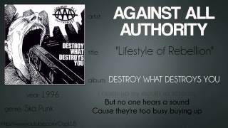 Against All Authority - Lifestyle of Rebellion (lyrics test)