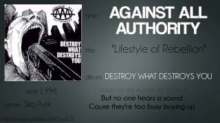 Against All Authority - Lifestyle of Rebellion (lyrics test)