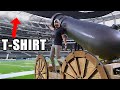 World's Largest T-Shirt Cannon (breaks the roof)