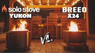 Which Smokeless Fire Pit Is Best? Solo Stove Yukon vs. Breeo