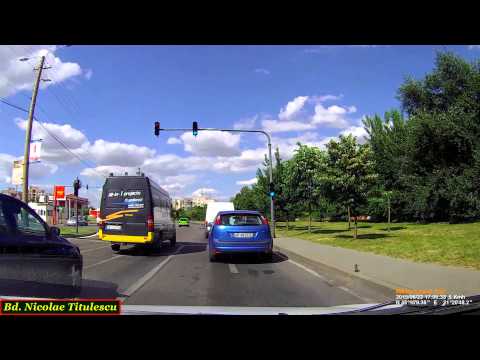 Driving in Arad (Romania):  Aradul Nou - Micălaca. (Timelapse 2x).