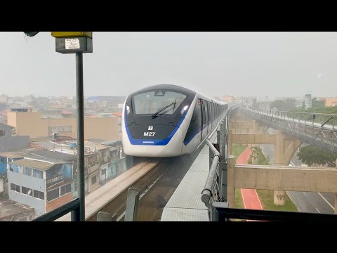 São Paulo Monorail in Torrential Rain