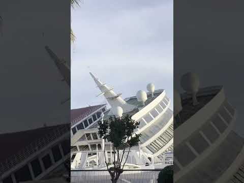 Video Thumbnail: Cruise ship tilts in China after Typhoon Bavi
