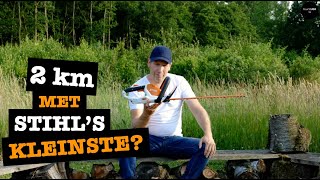 2km met Stihl's kleinste accu heggenschaar?