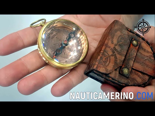 Vídeo relacionado con Nautical Replica Hub Hermosa brújula náutica de Robert Frost Poem, brújula de Bolsillo con Funda de Piel