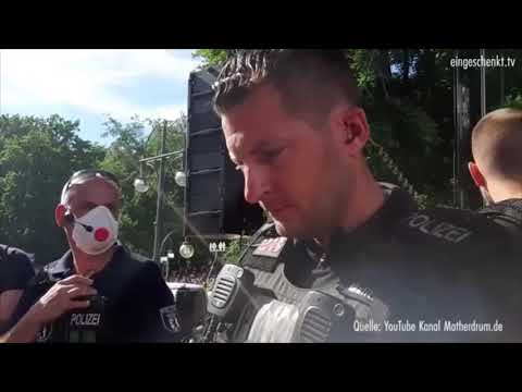 Auflösung der Corona Demo in Berlin 2020