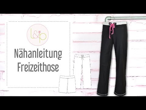 Nähanleitung lillesol Freizeithose - ein gemütliche Hose aus Jersey nähen