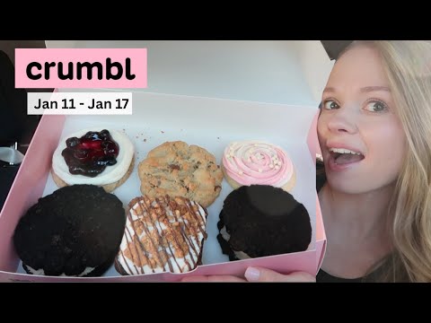 trying CRUMBL Cookies NEW Flavors this week | S'mores Brownie, Oreo Cookies & Cream Sandwich Cookie