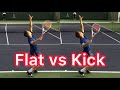 Flat Serve vs Kick Serve Analysis (Dominic Thiem Tennis Serve)